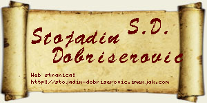 Stojadin Dobrišerović vizit kartica